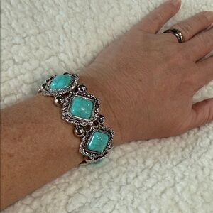 Turquoise and Silver Bracelet